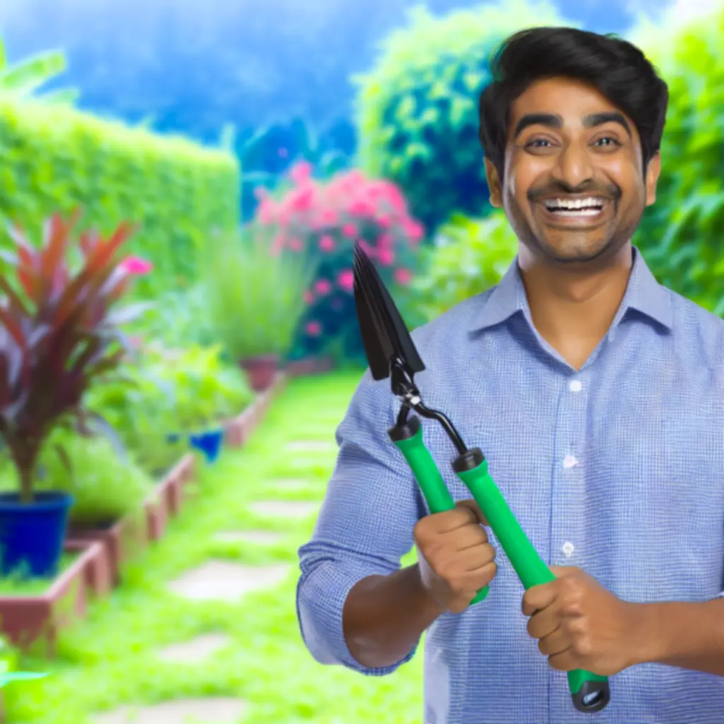 Zadowolony klient GardenToolPL w ogrodzie
