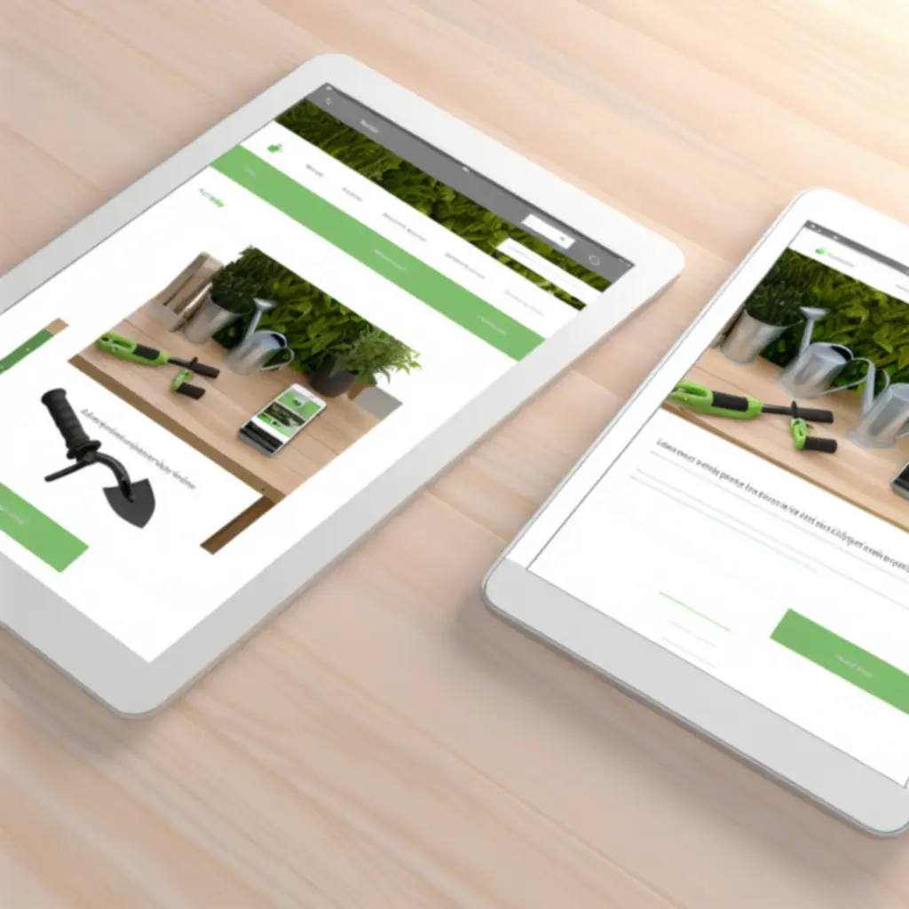 Sklep GardenToolPL wyświetlony na telefonie, tablecie i laptopie